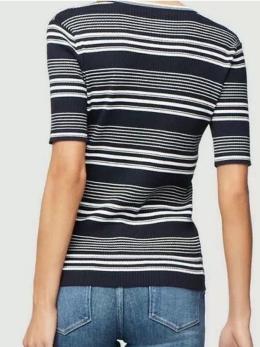 Frame denim Ribbed striped top - Picture 2 of 7